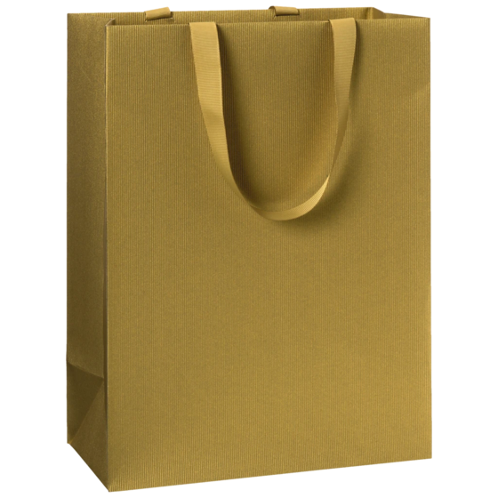 Geschenktasche One Colour | 23×30×13 cm, 250 g/m², gold