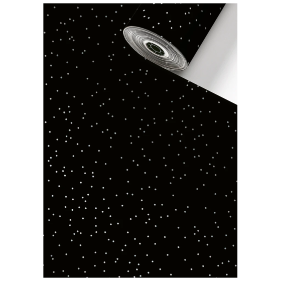 Geschenkpapier Sécaré-Rolle „Yvie“ | 30 cm × 100 m, 76 g/m², schwarz