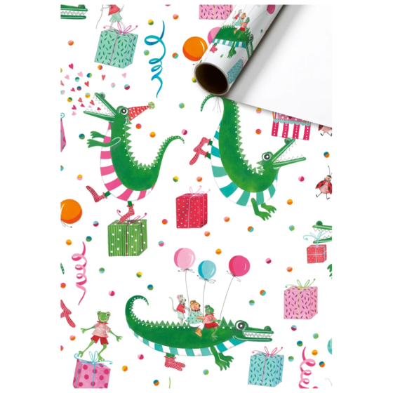 Geschenkpapier „Nepomuk“ | 70 cm × 2 m, 80 g/m², weiß