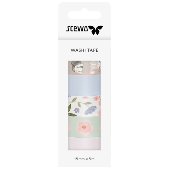 Deco Tapes “Momo” | 15 mm, light green, 5 piece(s)
