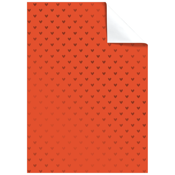 Geschenkpapier-Bogen „Zisa“ | 50×70 cm, 76 g/m², rot