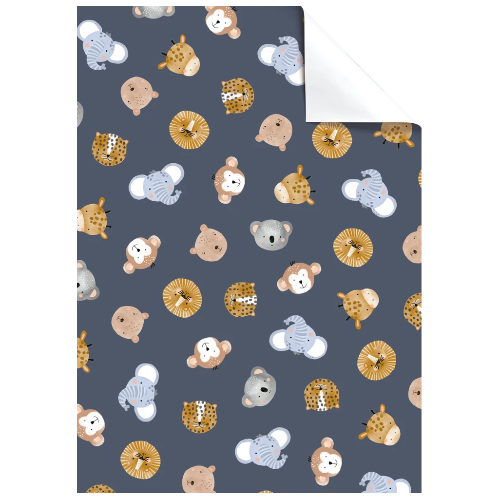 Geschenkpapier-Bogen „Buba“ | 50×70 cm, 70 g/m², blauviolett