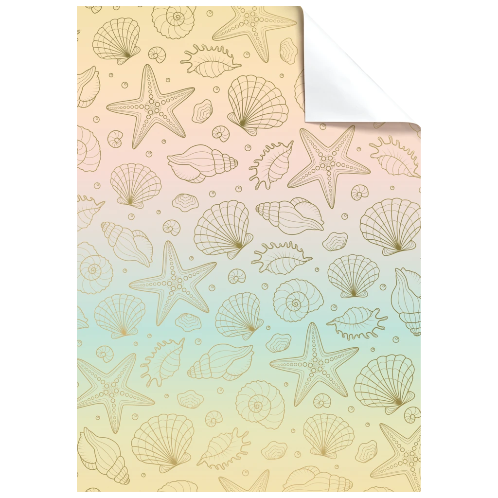 Geschenkpapier-Bogen „Sereia“ | 100×70 cm, 80 g/m², mehrfarbig