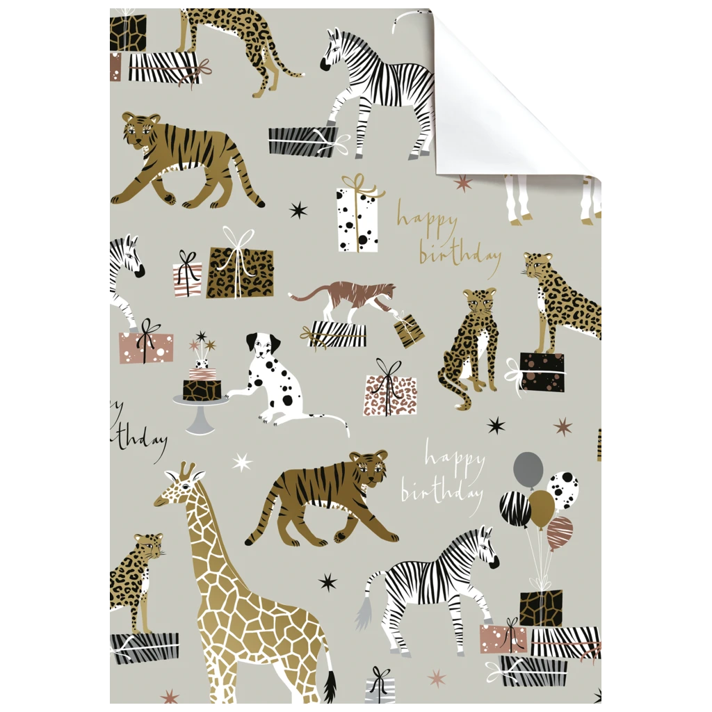 Geschenkpapier-Bogen „Valentino“ | 100×70 cm, 80 g/m², beige