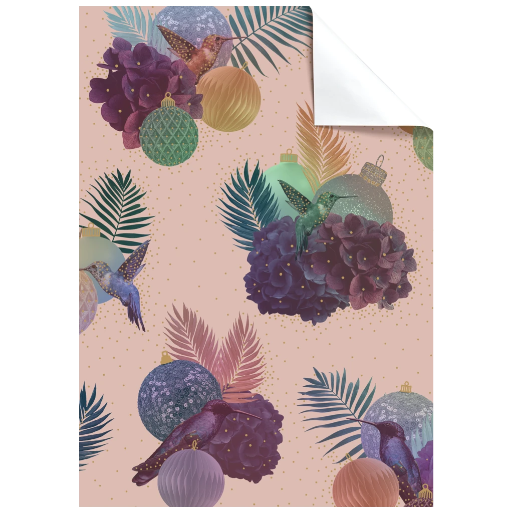 Papier cadeau « Jusenagesama » | 100×70 cm, 76 g/m², rose