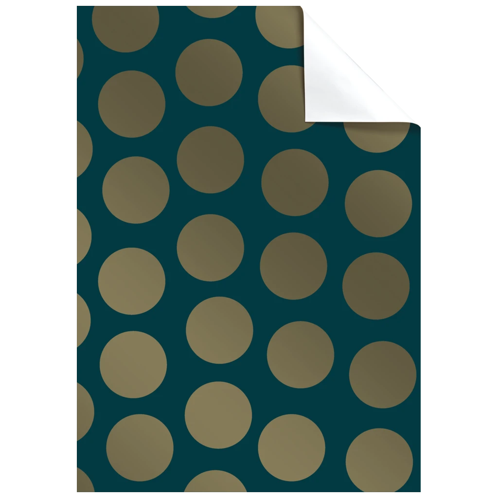 Gift Wrapping Paper Sheet “Vanda” | 100×70 cm, 80 gsm, petrol