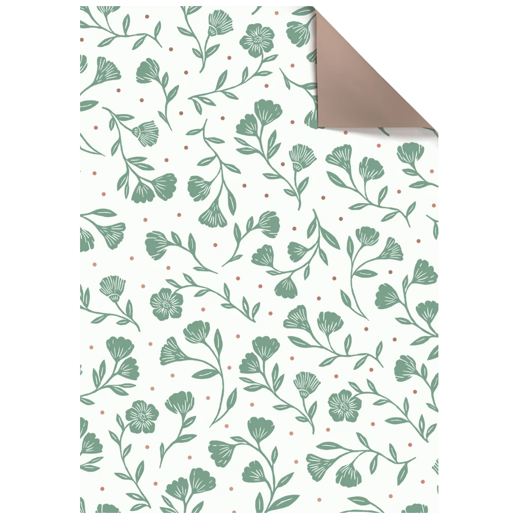 Gift Wrapping Paper Sheet “Olena” | 100×70 cm, 70 gsm, white