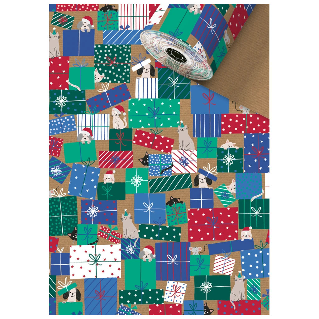 Geschenkpapier Sécaré-Rolle „Taly“ | 30 cm × 250 m, 60 g/m², mehrfarbig