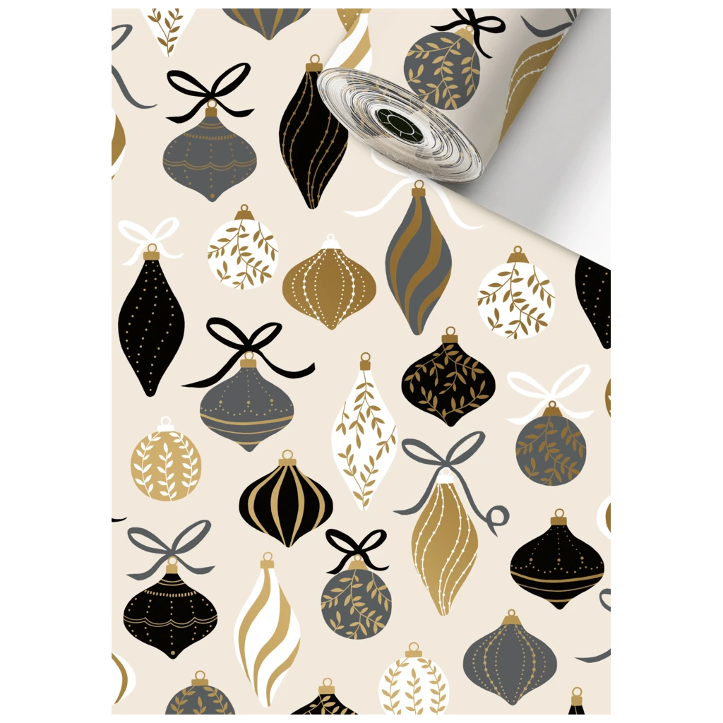 Gift Wrapping Paper Sécaré Roll “Lorena” | 30 cm × 250 m, 80 gsm, light beige