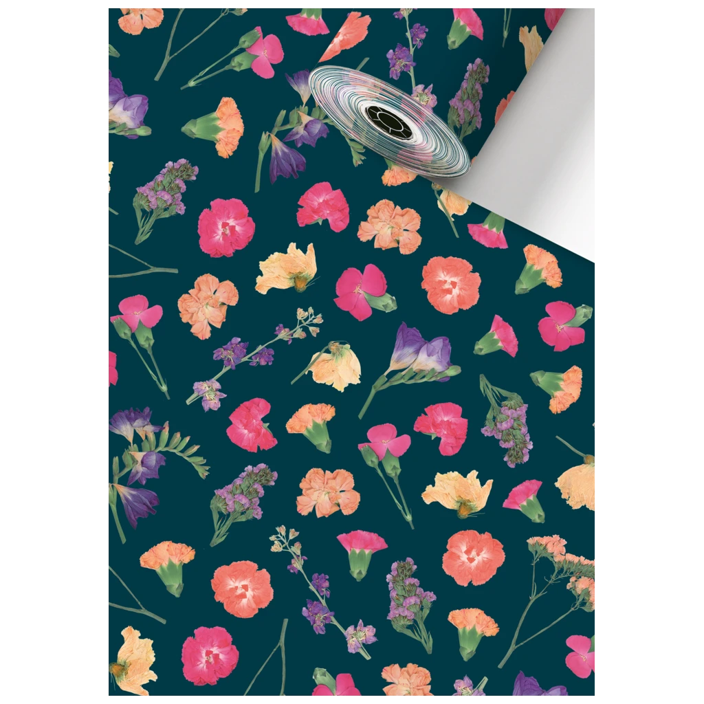 Gift Wrapping Paper Sécaré Roll “Maila” | 50 cm × 150 m, 80 gsm, petrol