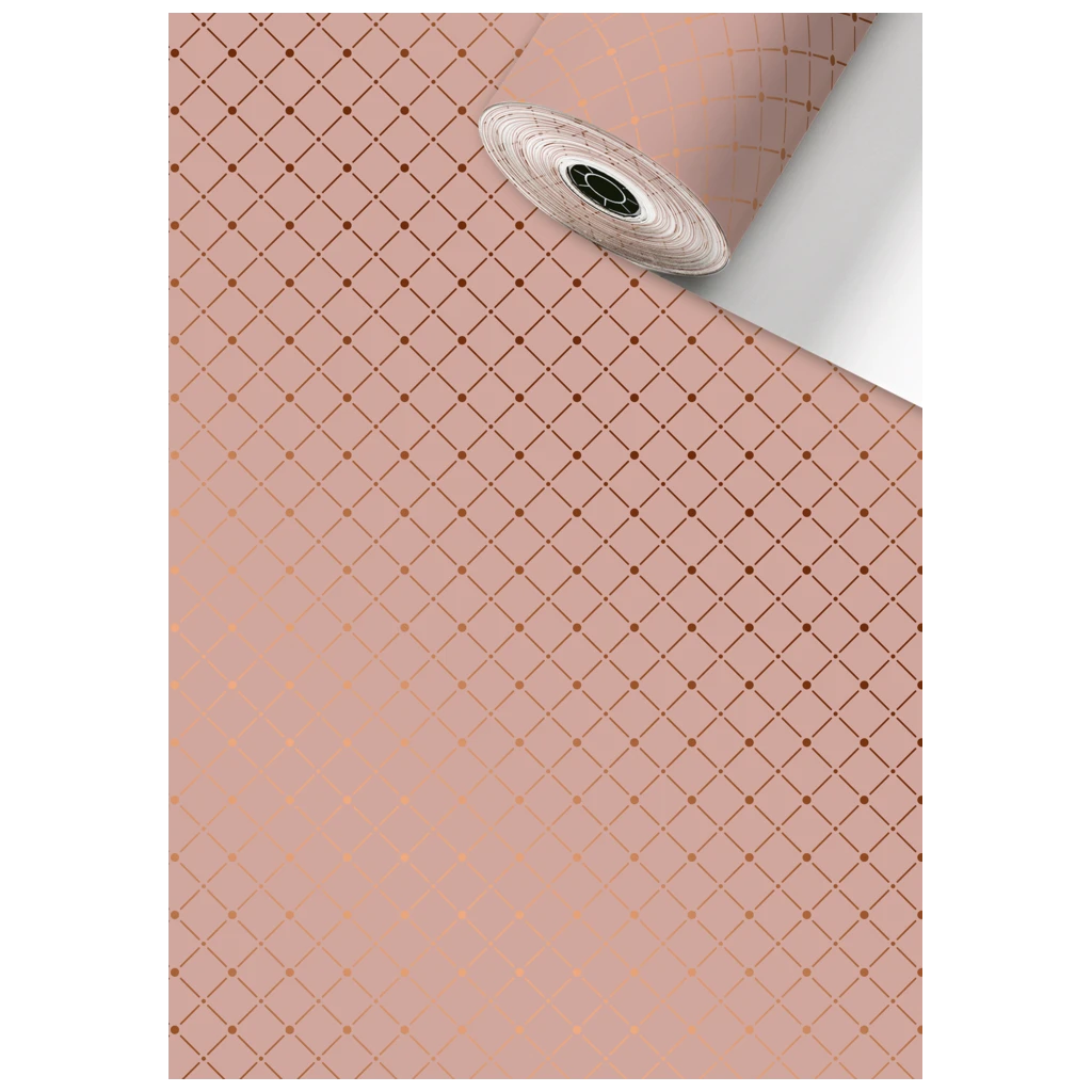Geschenkpapier Sécaré-Rolle „Tiara“ | 70 cm × 100 m, 76 g/m², dunkelrosa
