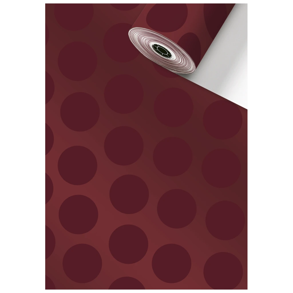 Gift Wrapping Paper Sécaré Roll “Vanda” | 70 cm × 100 m, 76 gsm, bordeaux