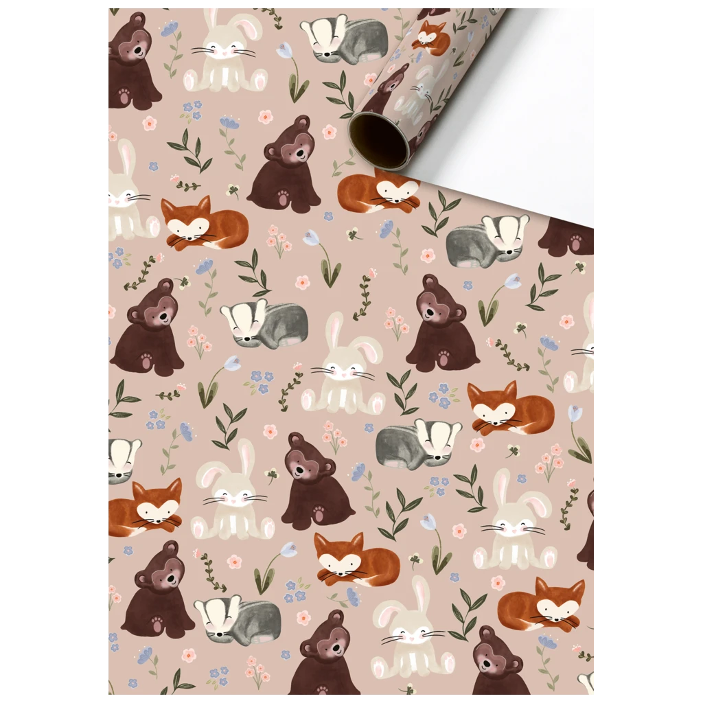 Papier cadeau « Momo » | 70 cm × 2 m, 80 g/m², rose foncé