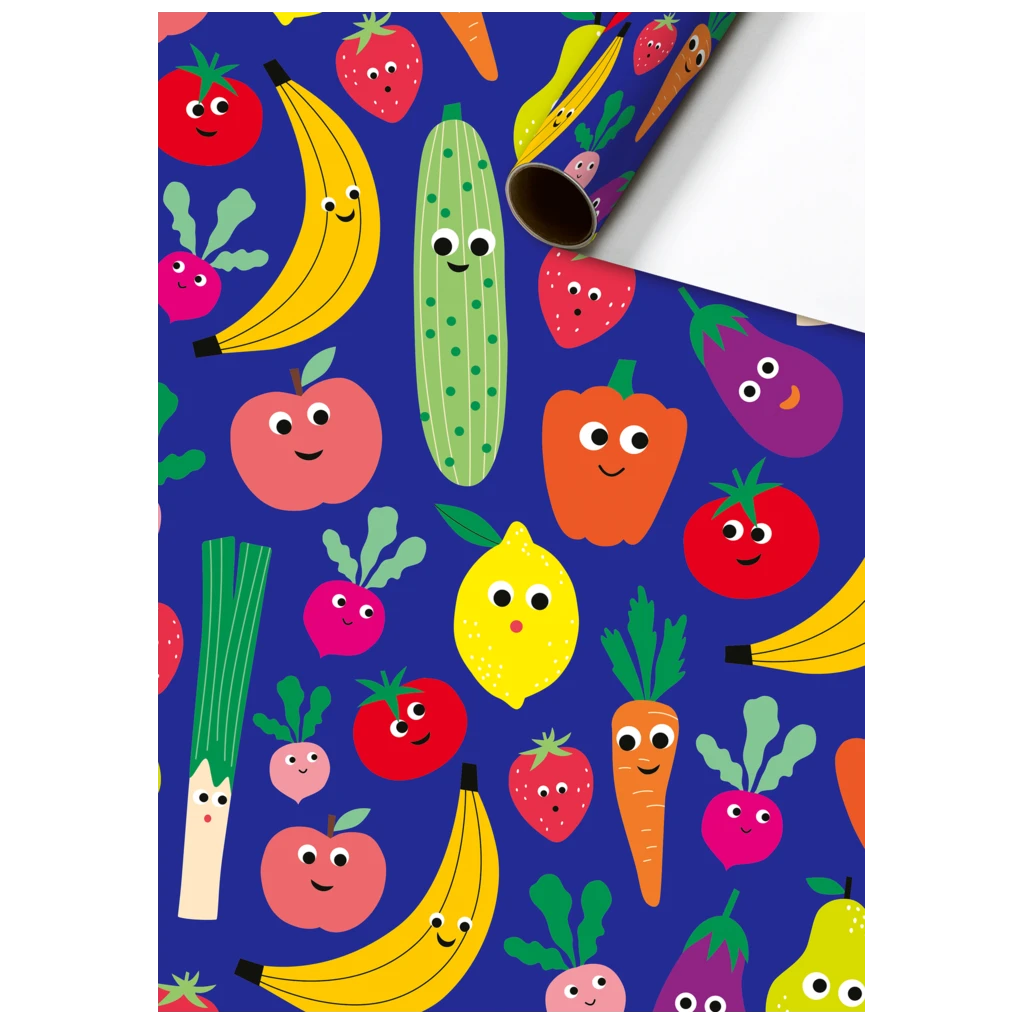 Geschenkpapier „Niwa“ | 70 cm × 2 m, 80 g/m², blau