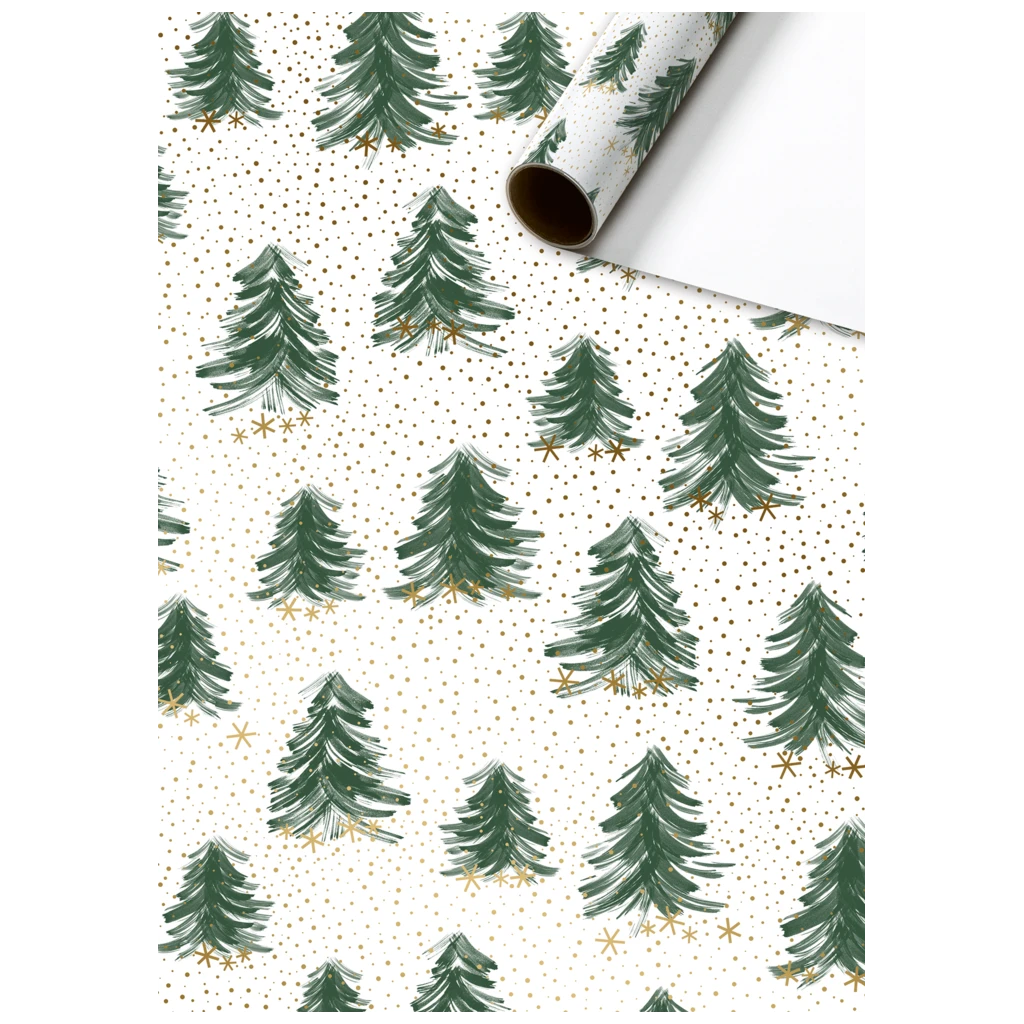 Gift Wrapping Paper “Inverno” | 70 cm × 2 m, 70 gsm, white