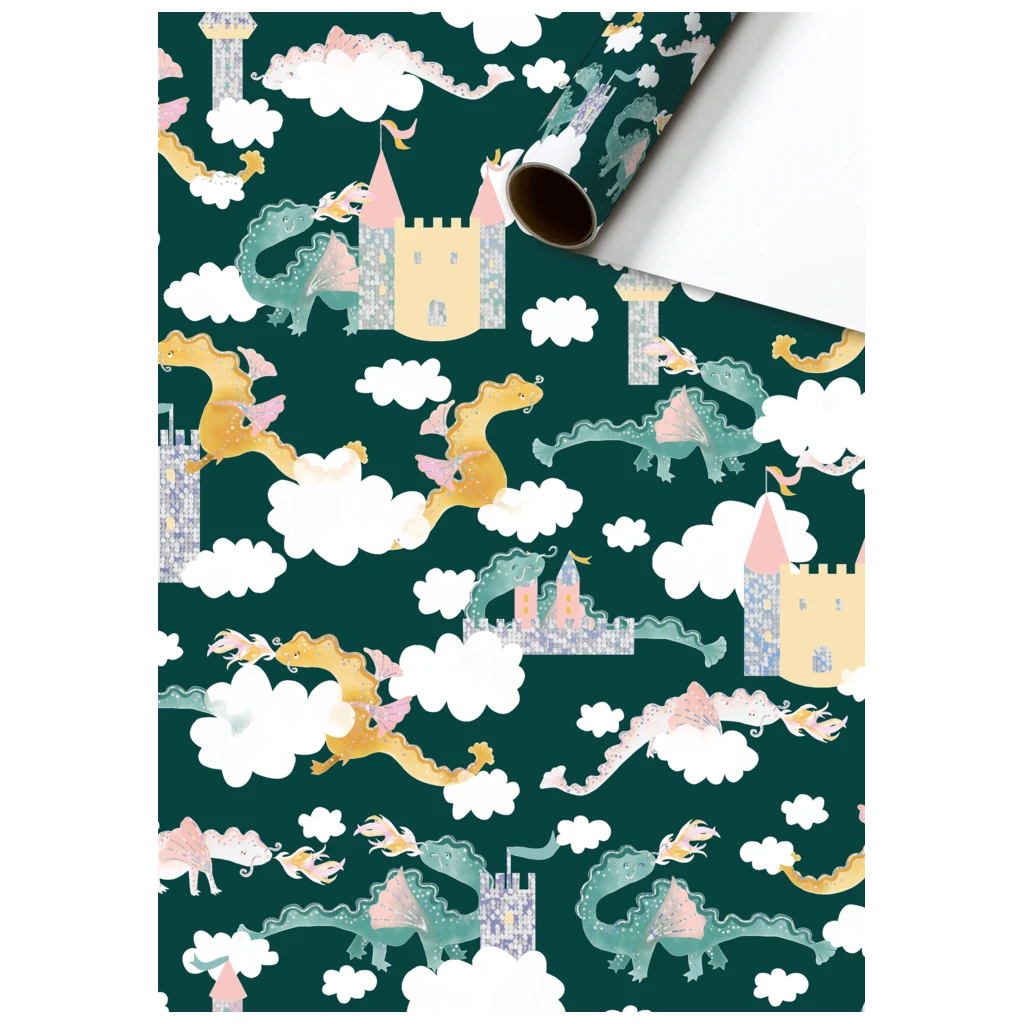 Gift Wrapping Paper “Robina” | 70 cm × 1,5 m, 76 gsm, dark green