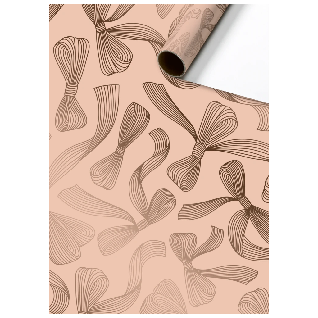 Gift Wrapping Paper “Mari” | 70 cm × 1,5 m, 76 gsm, rose