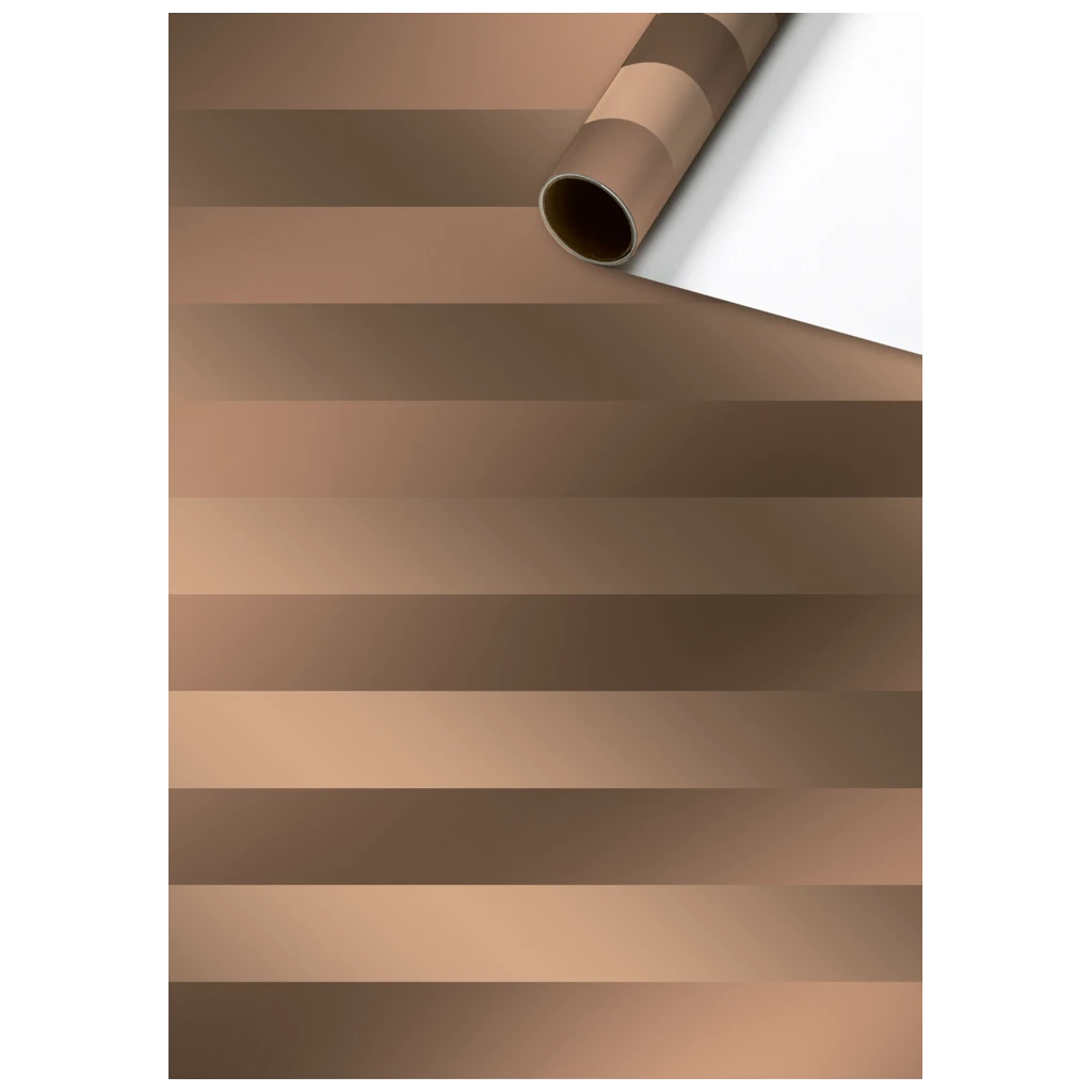 Gift Wrapping Paper “Bas” | 70 cm × 2 m, 76 gsm, brown/copper
