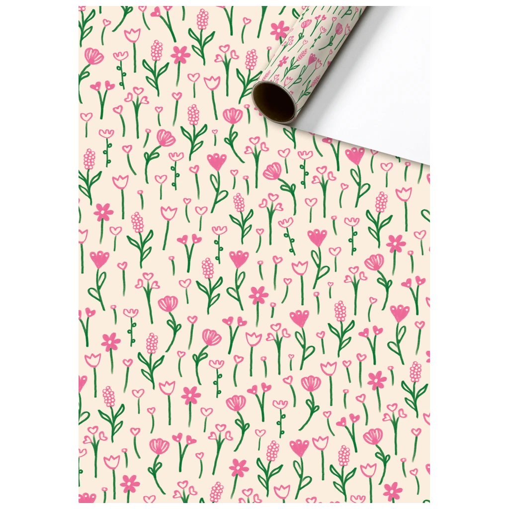 Papier cadeau « Primavera » | 70 cm × 2 m, 80 g/m², beige