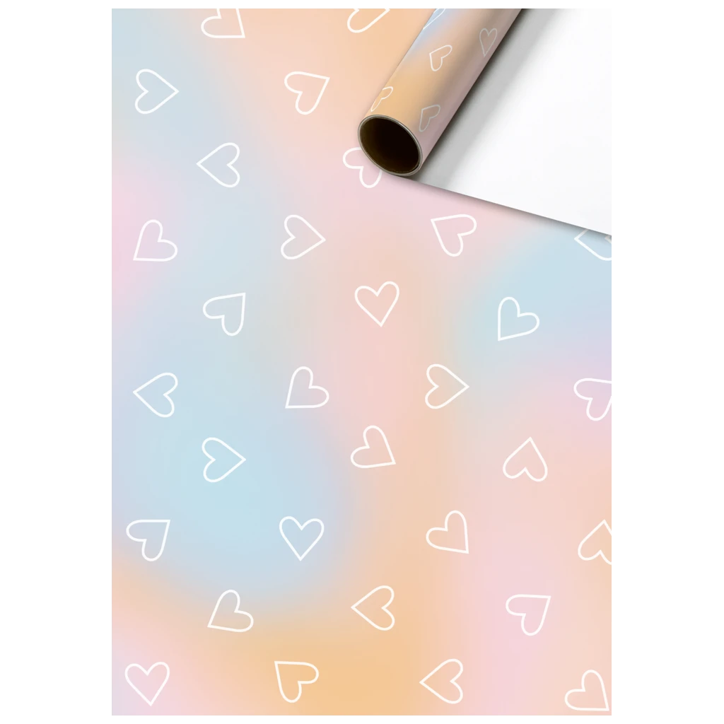 Gift Wrapping Paper “Kayla” | 70 cm × 2 m, 80 gsm, multi-coloured, pastel