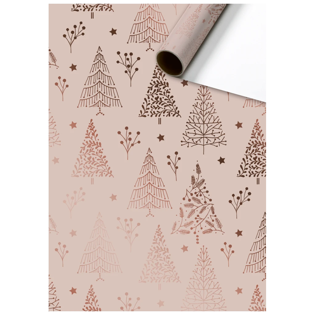 Geschenkpapier „Arlette“ | 70 cm × 1,5 m, 75 g/m², altrosa