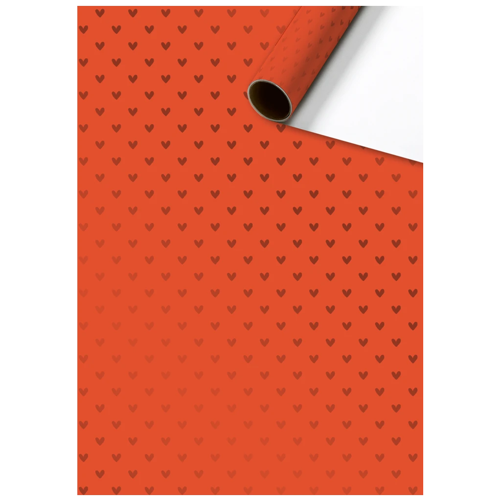 Gift Wrapping Paper “Zisa” | 70 cm × 1,5 m, 76 gsm, red