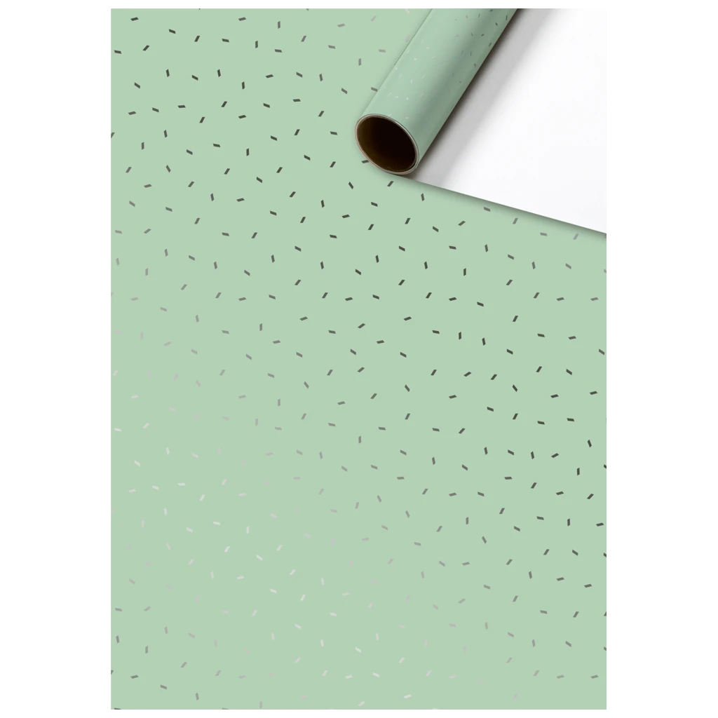 Gift Wrapping Paper “Care” | 70 cm × 1,5 m, 76 gsm, mint