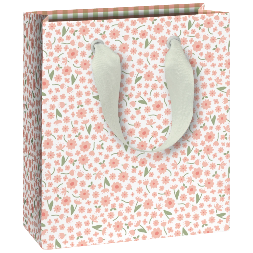 Pochette cadeau « Samia » | 18×21×8 cm, 230 g/m², blanc