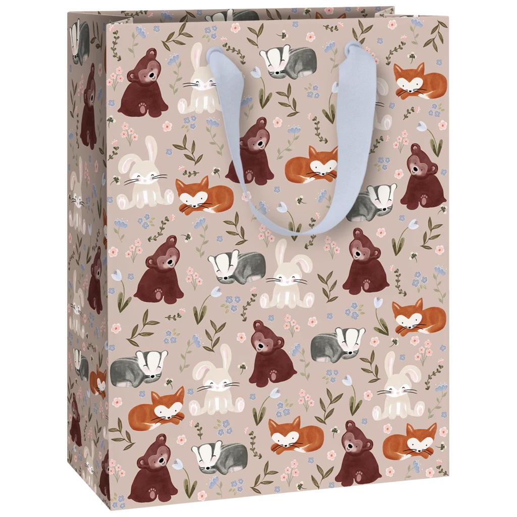 Pochette cadeau « Momo » | 23×30×13 cm, 230 g/m², rose foncé