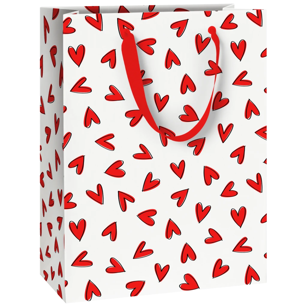 Pochette cadeau « Riley » | 23×30×13 cm, 230 g/m², blanc