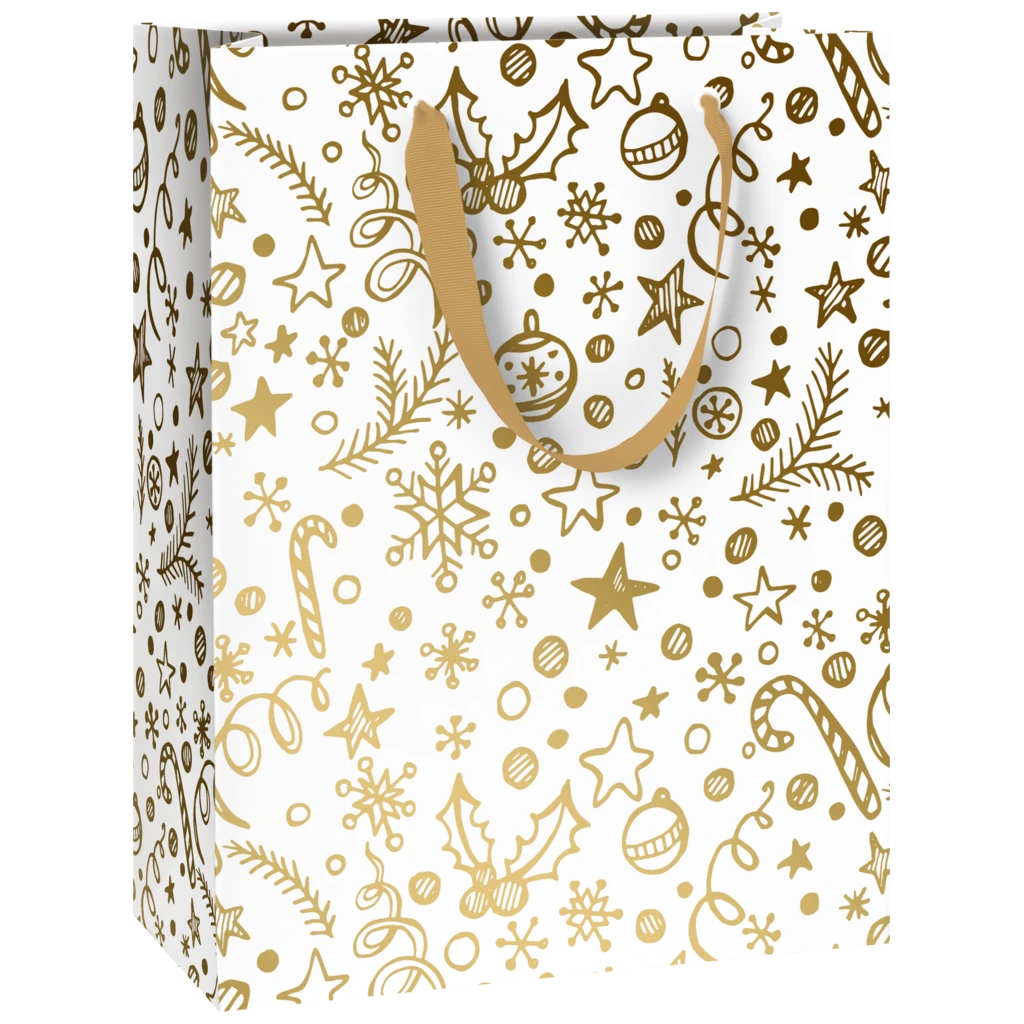 Pochettes cadeaux « Chaya » | 23×30×13 cm, 180 g/m², blanc