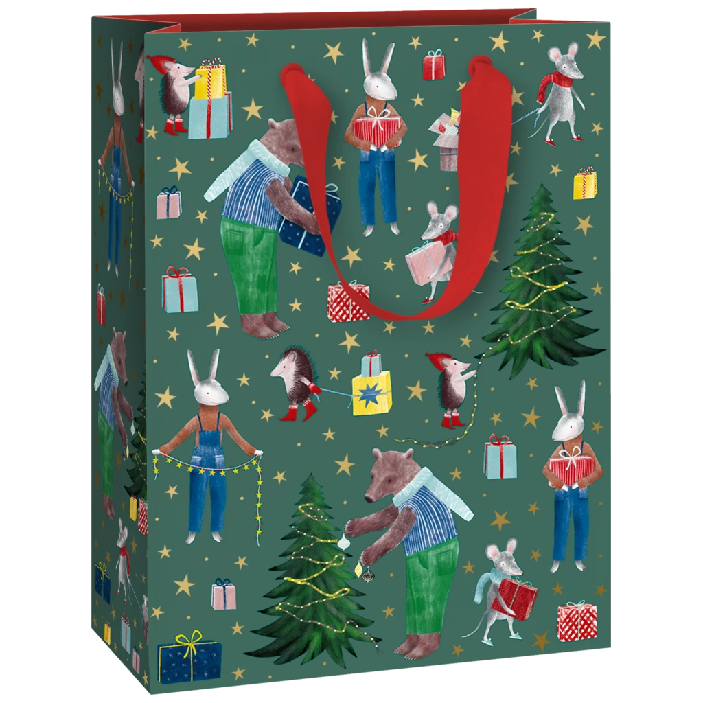 Gift Bag “Melin” | 23×30×13 cm, 250 gsm, dark green