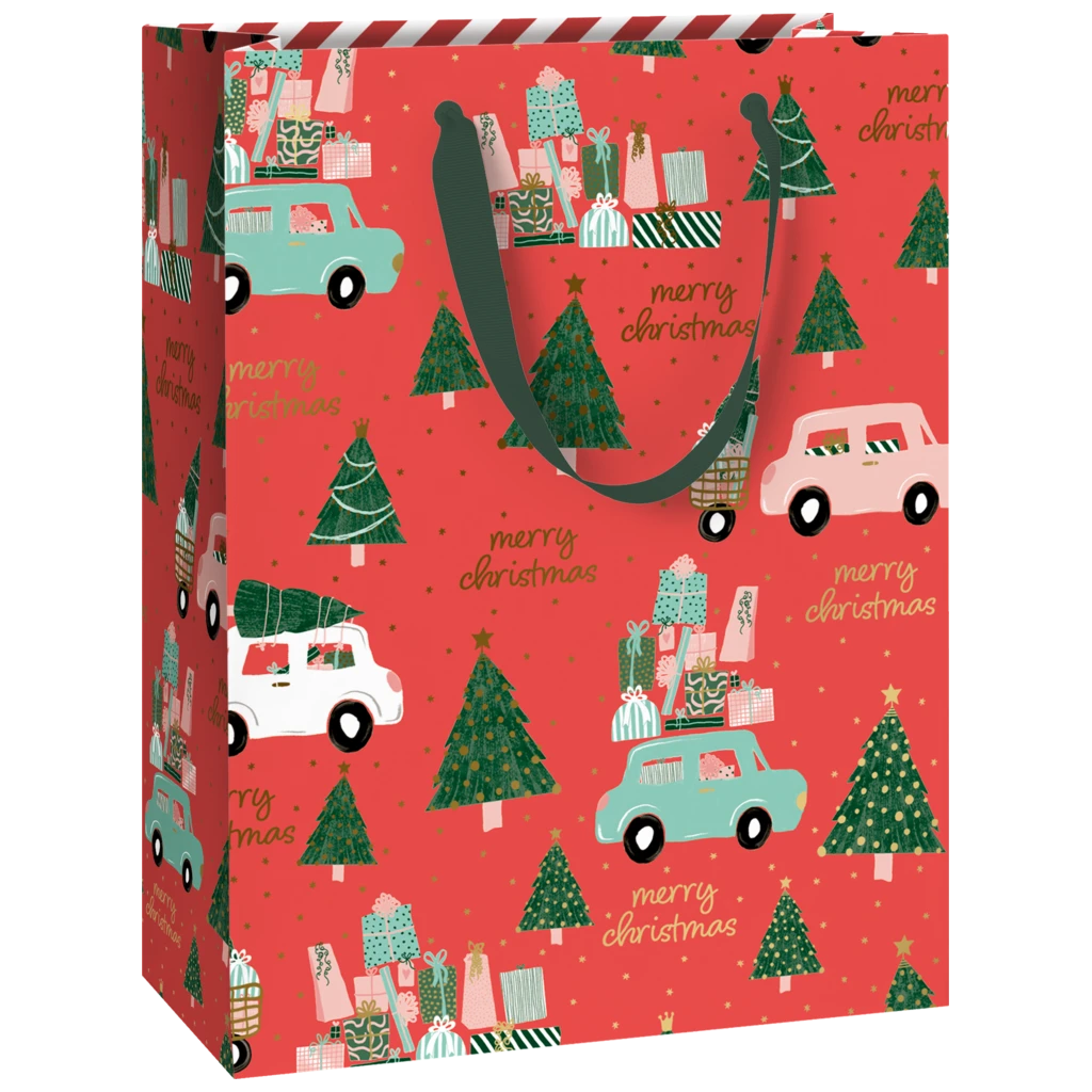 Pochettes cadeaux « Anette » | 23×30×13 cm, 250 g/m², rouge