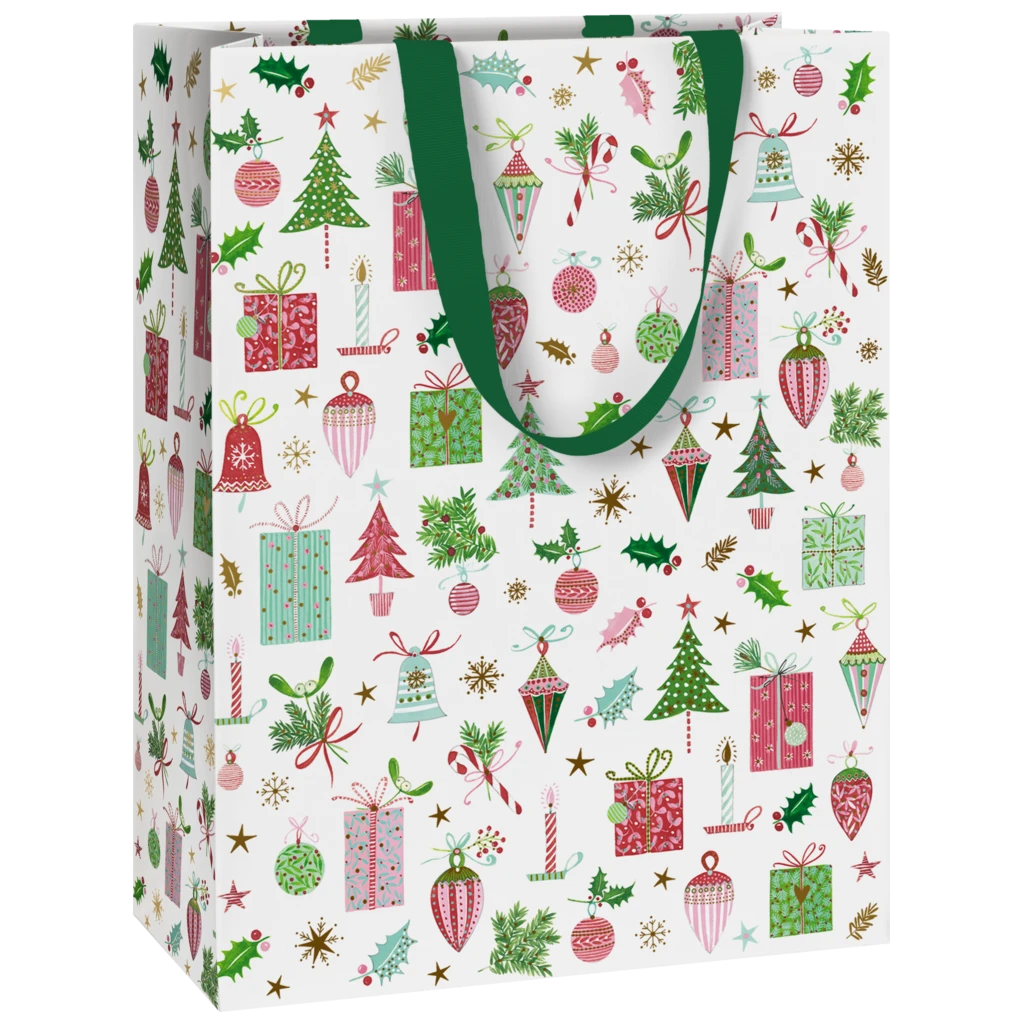 Pochettes cadeaux « Inge » | 23×30×13 cm, 250 g/m², blanc