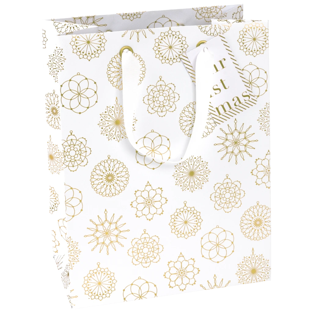 Pochette cadeau « Jamila blanc » | 23×30×13 cm, 230 g/m², blanc