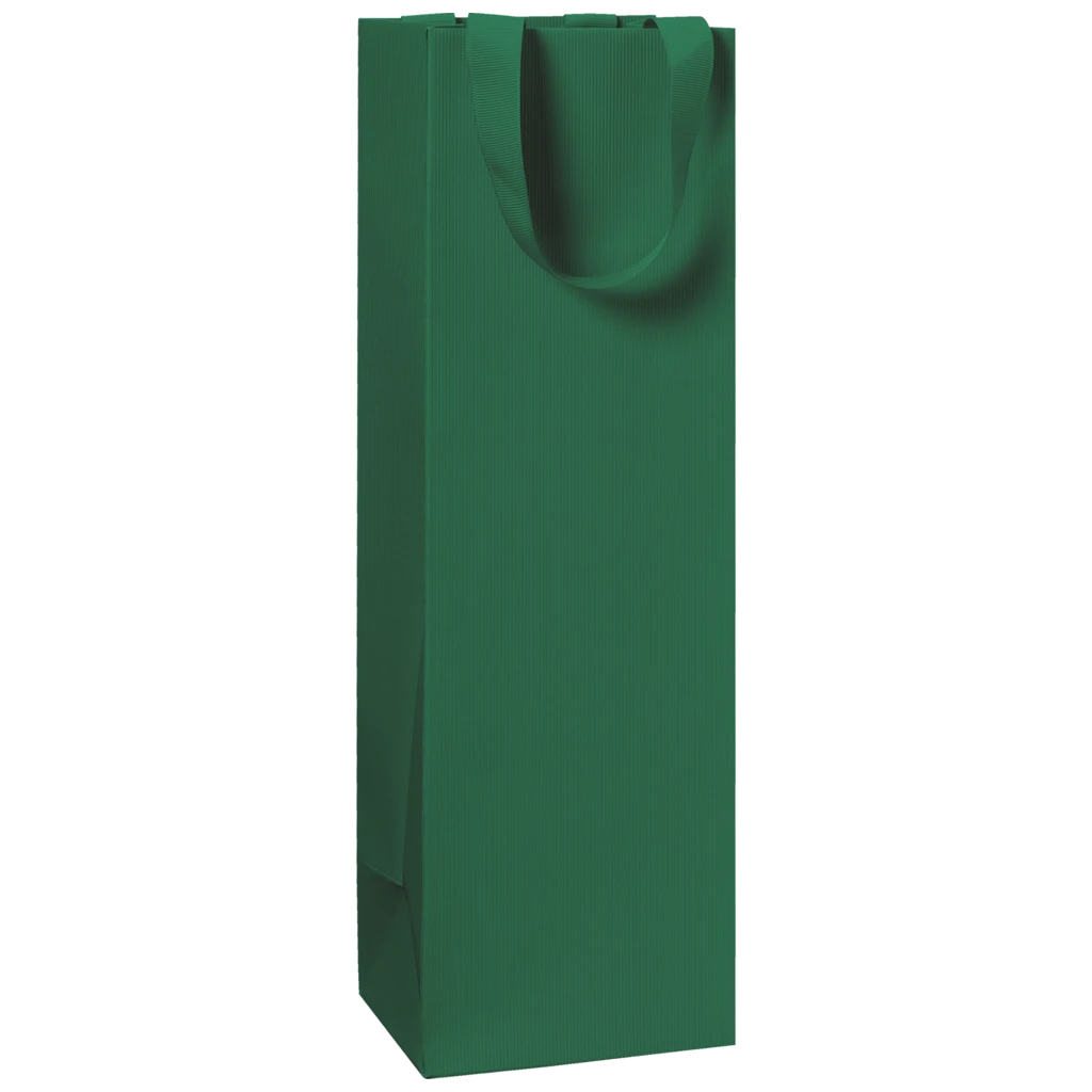 Bottle Bag One Colour | 11×36×10,5 cm, 250 gsm, dark green
