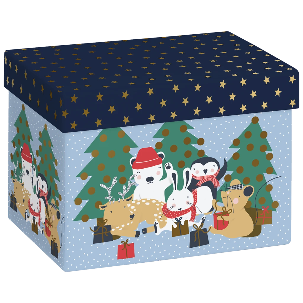Gift Box “Malik” | 12×12×16,5 cm, 120 gsm, light blue