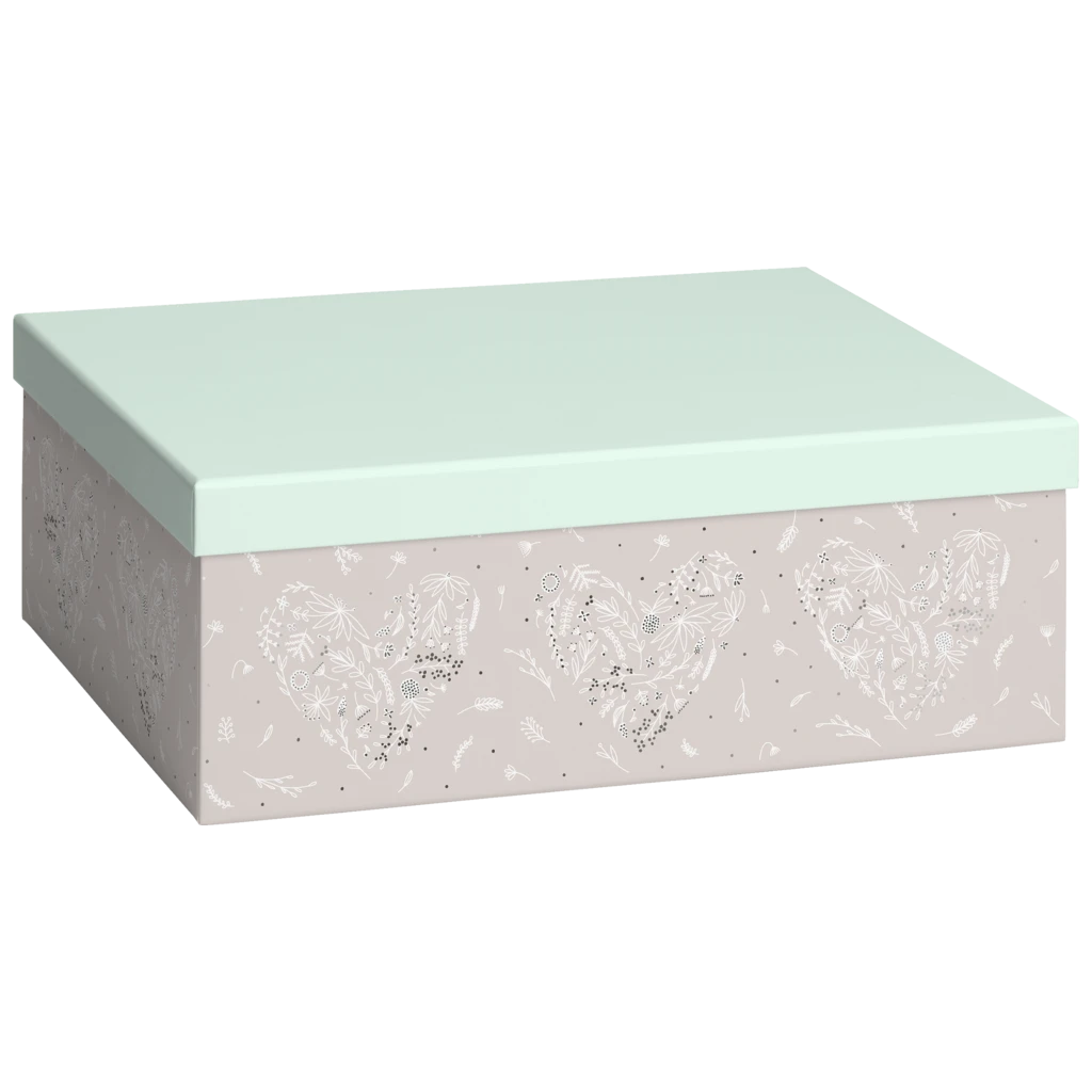 Gift Box “Eldana” | 24×12×33 cm, 120 gsm, beige/mint green