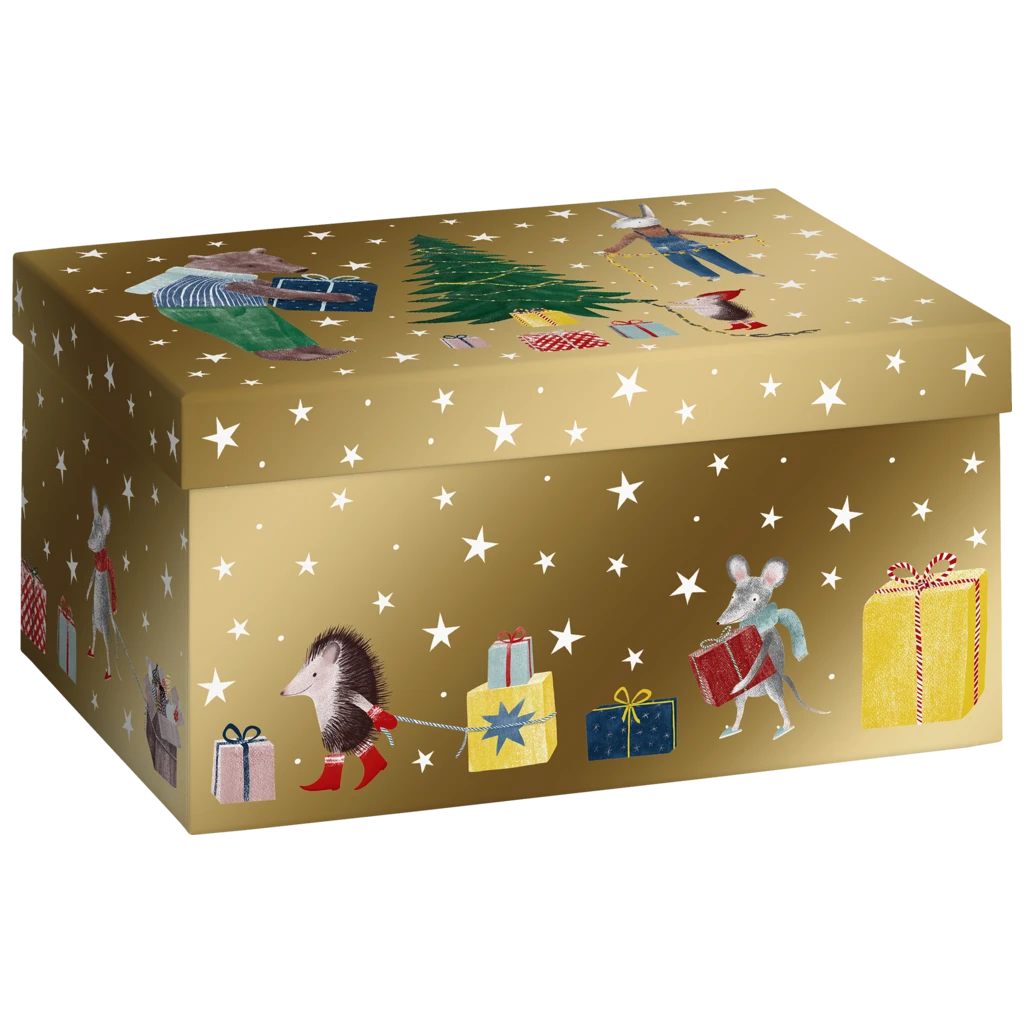 Gift Boxes “Melin” | 16,5×12×24 cm, 120 gsm, gold