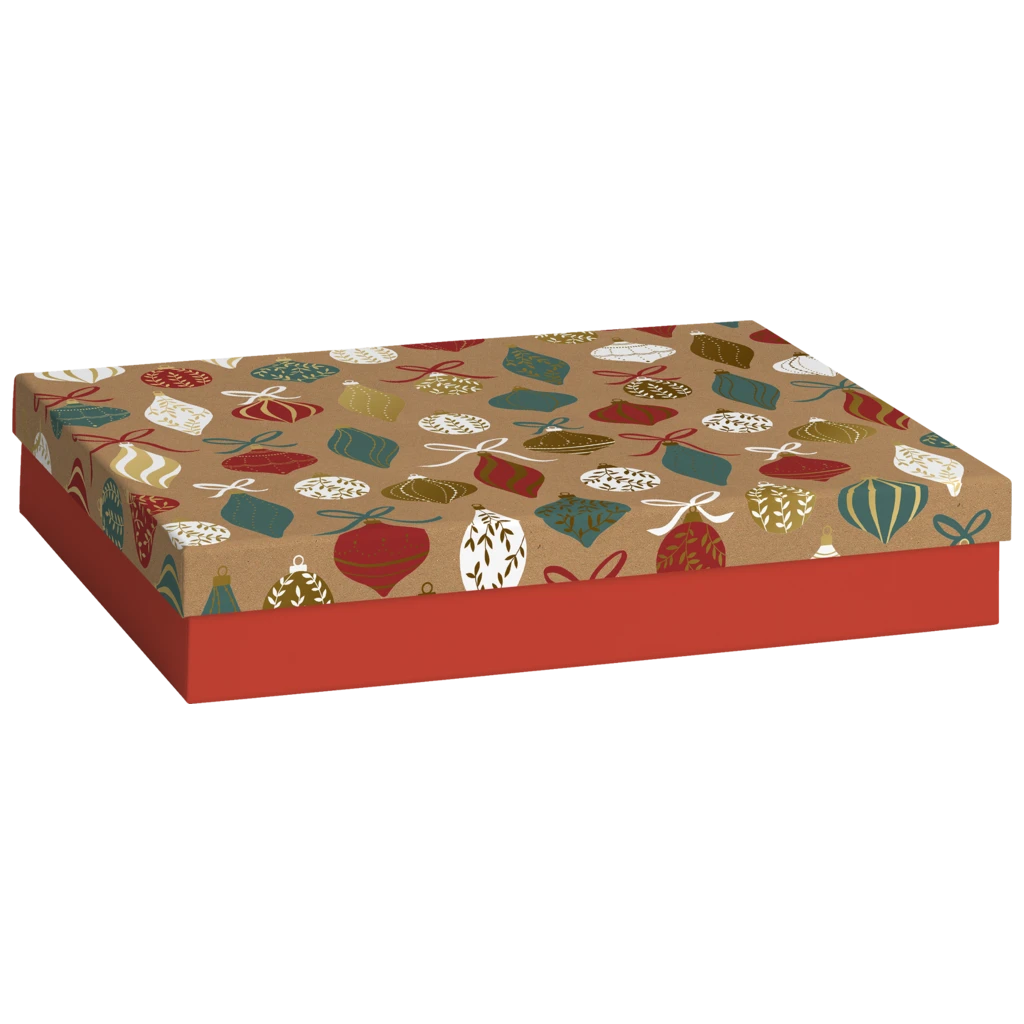 Gift Boxes “Lorena” | 24×6×6 cm, red/brown