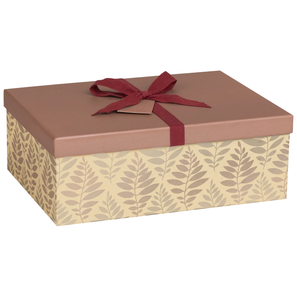 Gift Boxes “Solea” | 24×12×33 cm, brick red/light brown