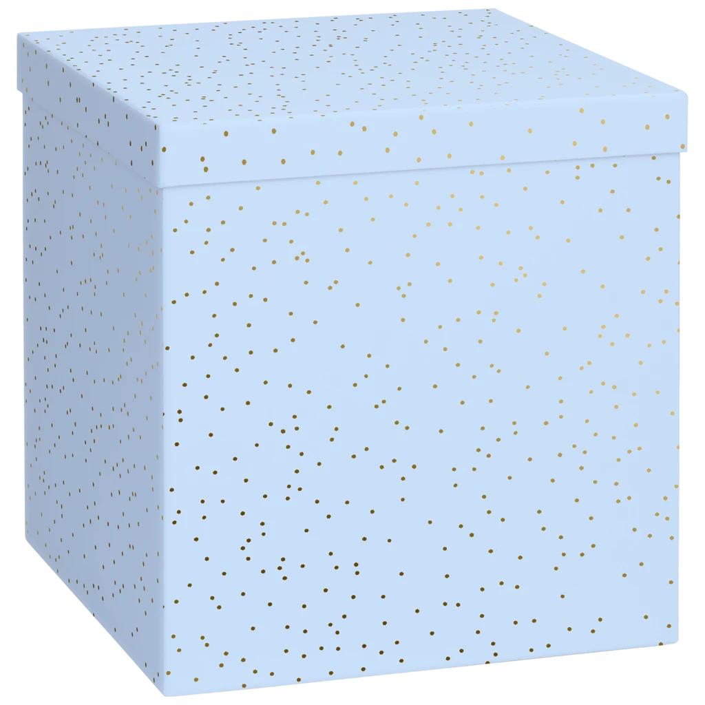 Gift Box “Yvie blue light” | 23×24×23 cm, light blue
