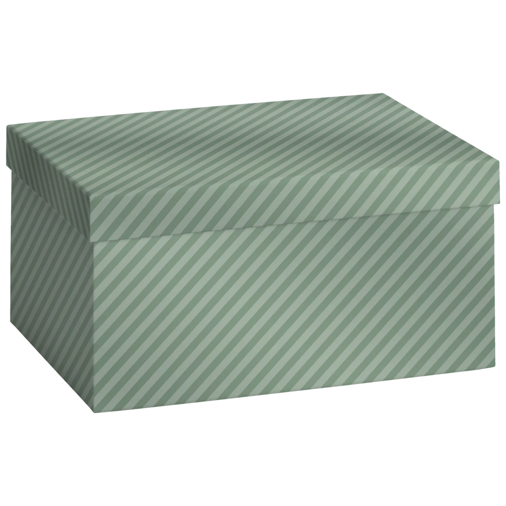 Gift Box “Stribe” | 24×6×16,5 cm, sage