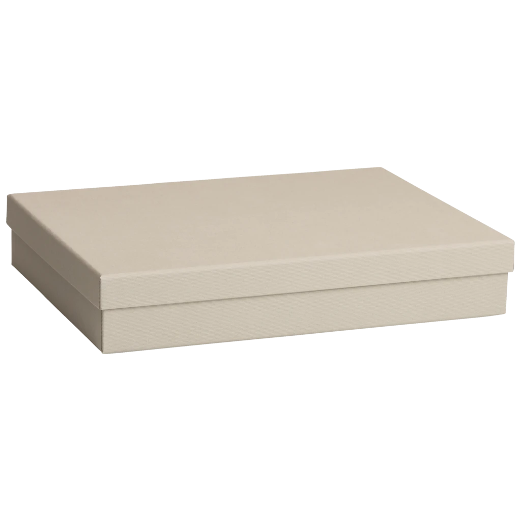 Gift Box One Colour | 33×6×24 cm, light grey