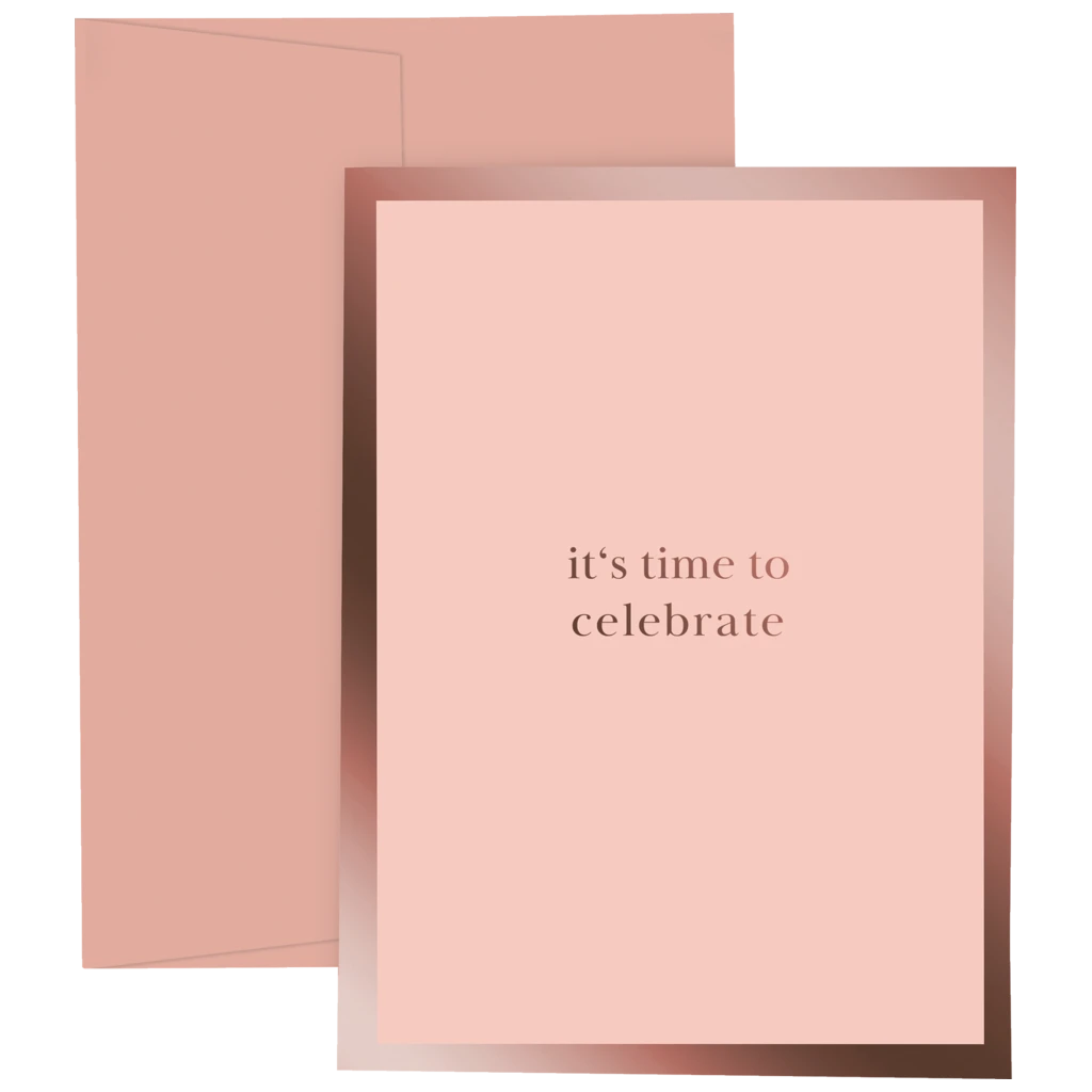 Greeting Card “Min” | light rose