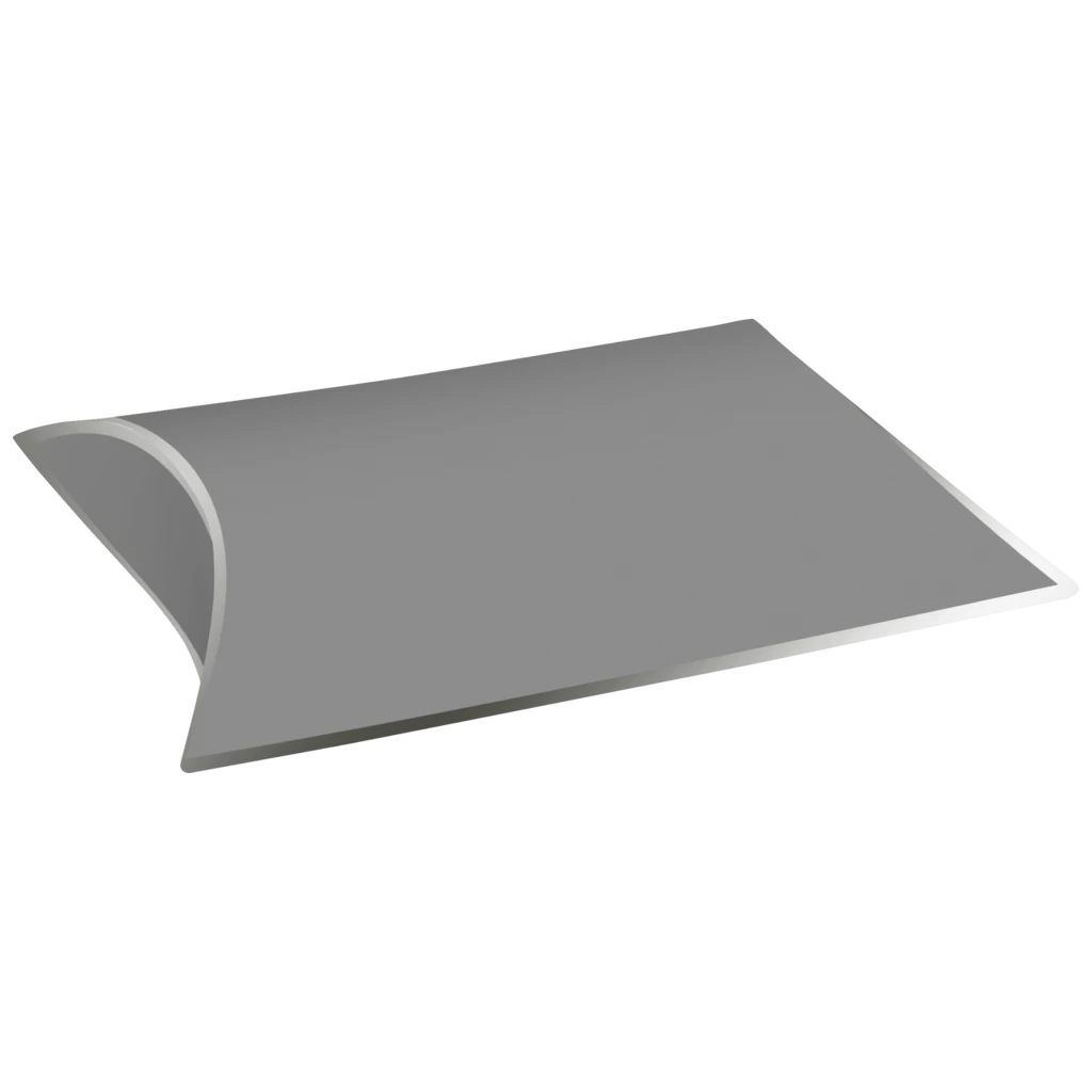 Faltschachtel „Uni Pure“ | 11×2,5×11 cm, grau/silber, 3 Stück
