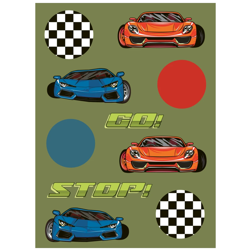 Sticker Sheet “Schorsch” | 110×150 mm, olive green, 4 sheet(s)