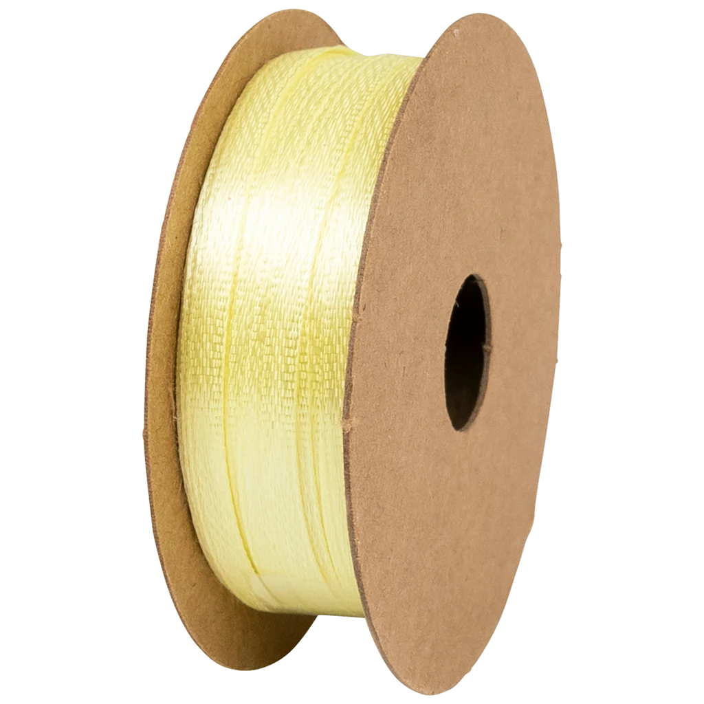 Rubans cadeaux | satin polyester, 3 mm × 8 m, jaune
