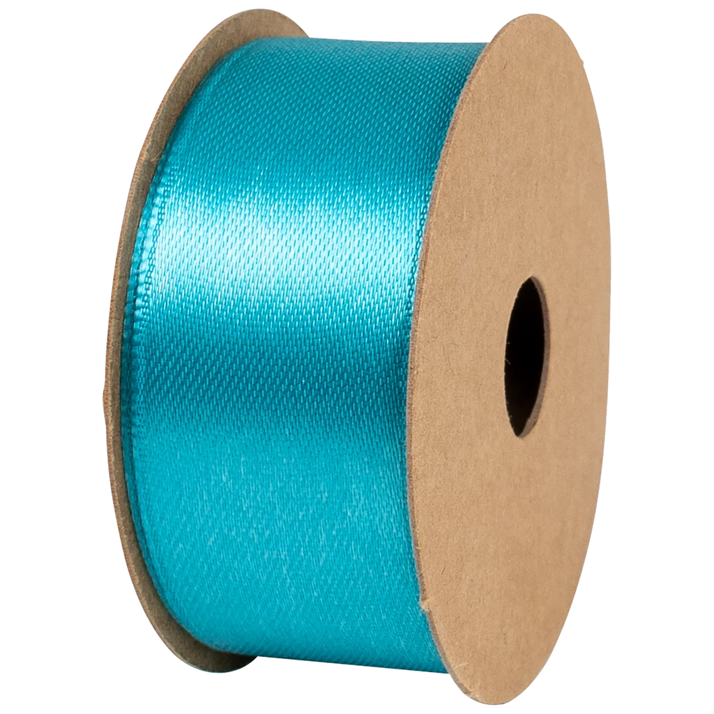 Gift Ribbons | satin polyester, 25 mm × 4 m, turquoise