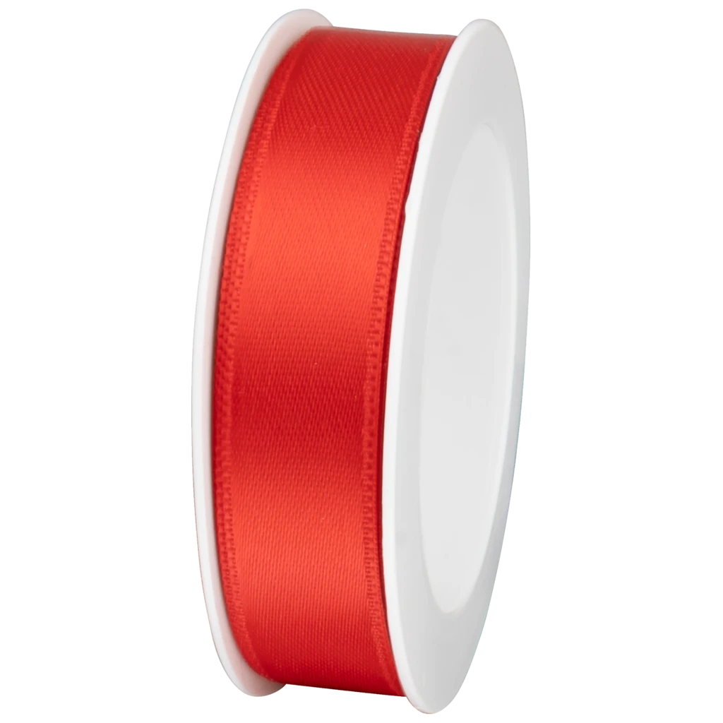 Geschenkband | Satin Polyester, 15 mm × 4 m, rot